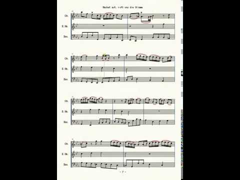 【ダブルリード３重奏】J.S.バッハ ：「目覚めよと呼ぶ声あり」 （Wachet auf, ruft uns die Stimme ~for Double reed trio~）